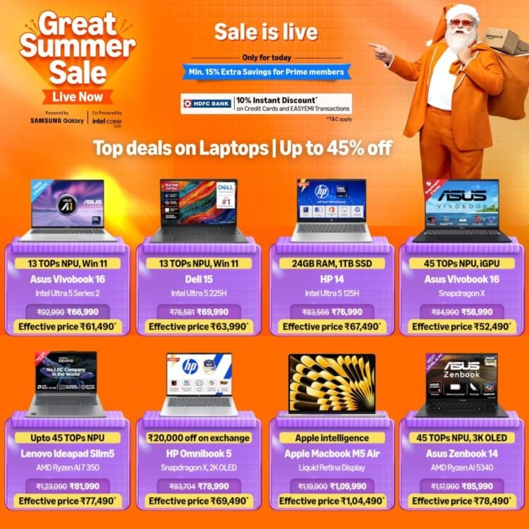 Amazon Great Summer Sale 2026 – Best Laptop Deals You Should Not Miss
