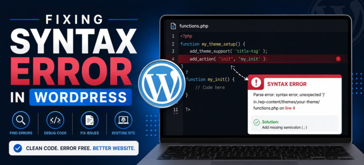 How to Fix Syntax Error in WordPress – Step by Step Guide