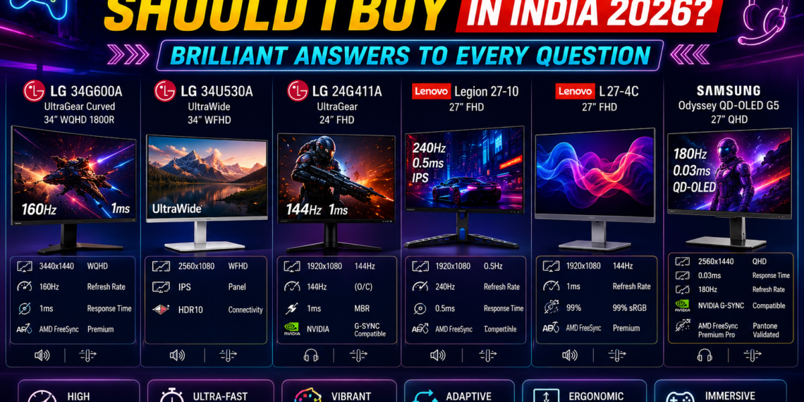 which gaming monitor should I buy in India 2026