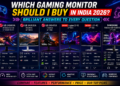 which gaming monitor should I buy in India 2026