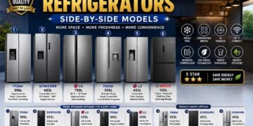 Premium side by side refrigerator models compared in India